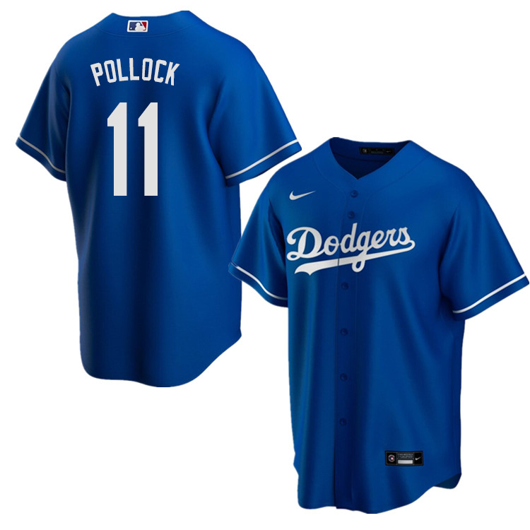 Nike Men #11 A.J. Pollock Los Angeles Dodgers Baseball Jerseys Sale-Blue